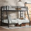 Metal Twin over Full Bunk Bed with Ladder and Guard Rail 1 Metal Twin over Full Bunk Bed with Ladder and Guard Rail