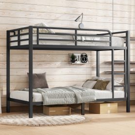 Metal Twin XL over Twin XL Bunk Bed for Teens and Adults