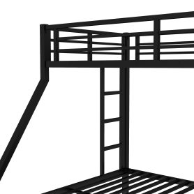 Twin Xl Over Queen Metal Bunk Bed With Twin Size Trundle