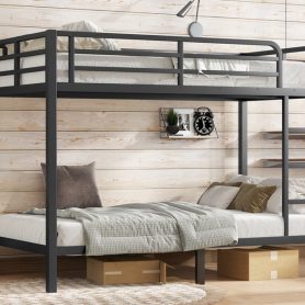 Metal Twin XL over Twin XL Bunk Bed for Teens and Adults 28 Metal Twin XL over Twin XL Bunk Bed for Teens and Adults