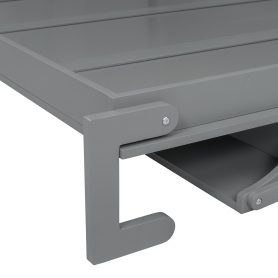 Queen Size Wall Bed with Closet, Drawers and Shelves