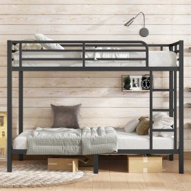 Metal Twin XL over Twin XL Bunk Bed for Teens and Adults