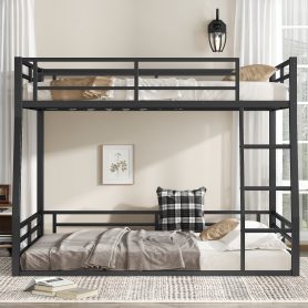 Low Metal Full XL over Queen Bunk Bed for Teens and Adults