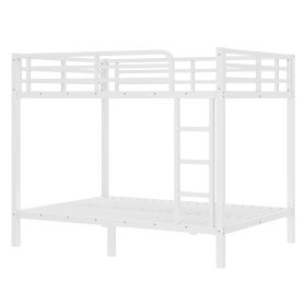 Metal Full over Full Bunk Bed with Ladder, Guard Rail 26 Metal Full over Full Bunk Bed with Ladder, Guard Rail