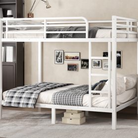 Metal Full over Full Bunk Bed with Ladder, Guard Rail 28 Metal Full over Full Bunk Bed with Ladder, Guard Rail