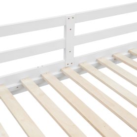 Wood Queen Size Bunk Bed with Ladder