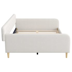 Queen Size Upholstered Daybed with 4 Support Legs