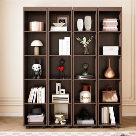 Queen Murphy Bed Wall Bed with Storage Doors