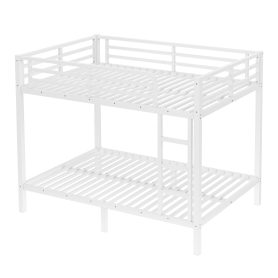 Metal Full over Full Bunk Bed with Ladder, Guard Rail 24 Metal Full over Full Bunk Bed with Ladder, Guard Rail