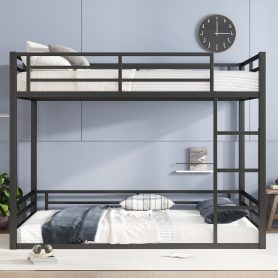 Low Metal Queen over Queen Bunk Bed for Teens and Adults