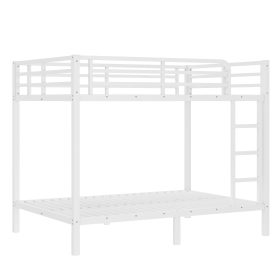 Metal Full over Full Bunk Bed with Ladder, Guard Rail 20 Metal Full over Full Bunk Bed with Ladder, Guard Rail