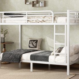 Metal Twin XL over Twin XL Bunk Bed for Teens and Adults 21 Metal Twin XL over Twin XL Bunk Bed for Teens and Adults
