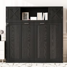 Full Size Murphy Bed with Storage Cabinets