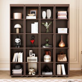 Queen Murphy Bed Wall Bed with Storage Doors