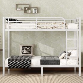 Metal Twin XL over Twin XL Bunk Bed for Teens and Adults 31 Metal Twin XL over Twin XL Bunk Bed for Teens and Adults