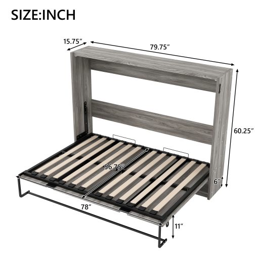Full Size Murphy Bed, Can Be Folded Into A Cabinet
