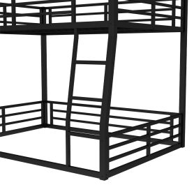 Low Metal Full XL over Queen Bunk Bed for Teens and Adults