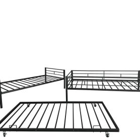 Separatable Twin Bunk Bed With Trundle