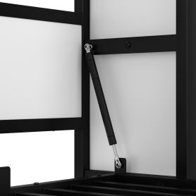 Metal Twin Size Murphy Bed With Shelves, Foldable And Space-Saving Design 31 Metal Twin Size Murphy Bed With Shelves, Foldable And Space-Saving Design