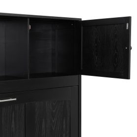 Full Size Murphy Bed with Storage Cabinets