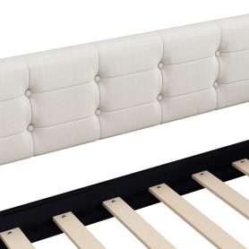 Queen Size Upholstered Daybed with 4 Support Legs