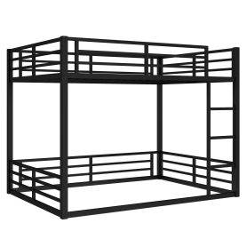 Low Metal Queen over Queen Bunk Bed for Teens and Adults