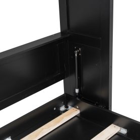 Full Size Murphy Bed with Storage Cabinets