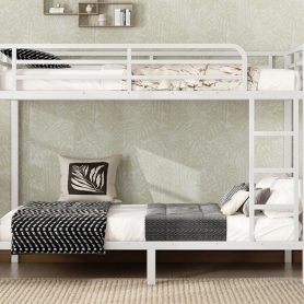 Metal Twin XL over Twin XL Bunk Bed for Teens and Adults