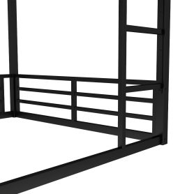 Low Metal Queen over Queen Bunk Bed for Teens and Adults