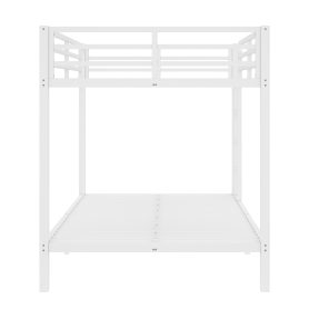 Metal Full over Full Bunk Bed with Ladder, Guard Rail 27 Metal Full over Full Bunk Bed with Ladder, Guard Rail