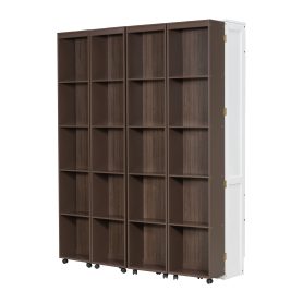 Queen Murphy Bed Wall Bed with Storage Doors