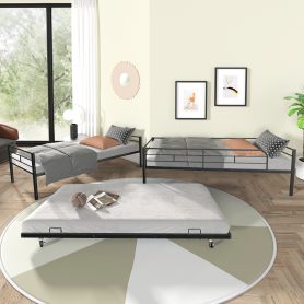 Separatable Twin Bunk Bed With Trundle