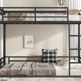 Low Metal Full XL over Queen Bunk Bed for Teens and Adults