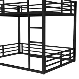Low Metal Queen over Queen Bunk Bed for Teens and Adults
