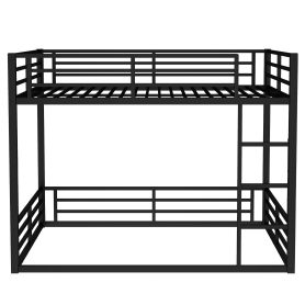 Low Metal Queen over Queen Bunk Bed for Teens and Adults