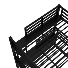 Metal Full/Full XL over Full/Full XL over Queen Bunk Bed
