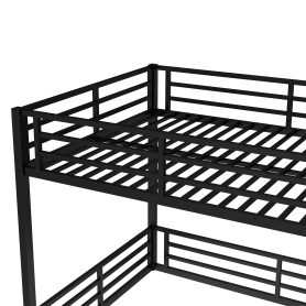 Low Metal Queen over Queen Bunk Bed for Teens and Adults