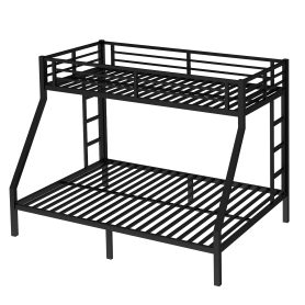 Metal Twin XL over Queen Bunk Bed for Teens and Adults, Black 25 Metal Twin XL over Queen Bunk Bed for Teens and Adults, Black