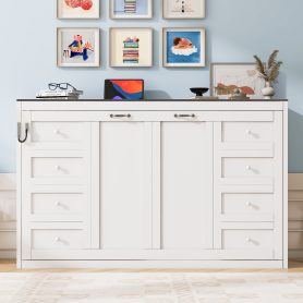 Twin Size Murphy Bed With LED Light, Can Be Folded Into A Cabinet, Hidden Wall Bed Cabinet