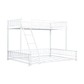 Twin XL over Queen Floor Bunk Bed Frame with Ladder and Safety Guardrails 27 Twin XL over Queen Floor Bunk Bed Frame with Ladder and Safety Guardrails