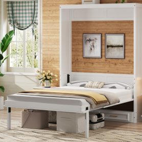 Full Size Murphy Bed with 2 Drawers