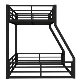 Metal Twin Xl Over Queen Floor Bunk Bed Frame