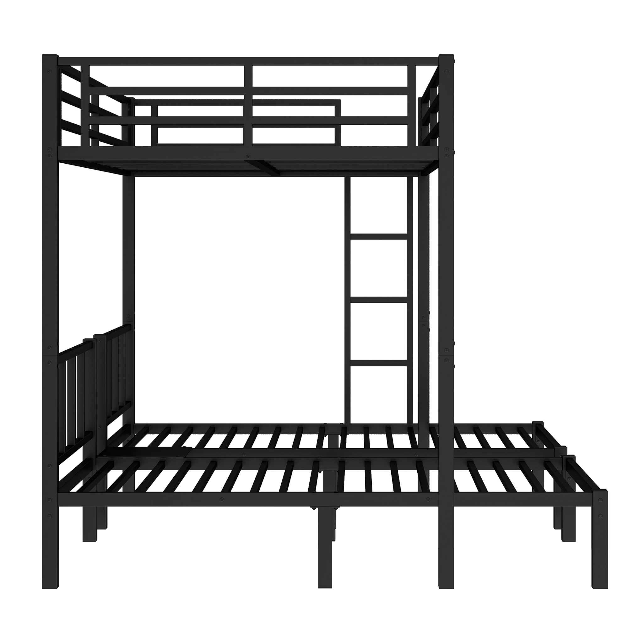 Twin XL over Twin & Twin Bunk Bed Metal Triple Bunk Bed 10 Twin XL over Twin & Twin Bunk Bed Metal Triple Bunk Bed