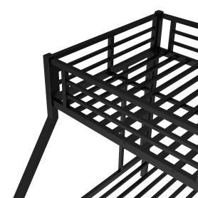 Metal Twin XL over Queen Bunk Bed for Teens and Adults, Black 21 Metal Twin XL over Queen Bunk Bed for Teens and Adults, Black