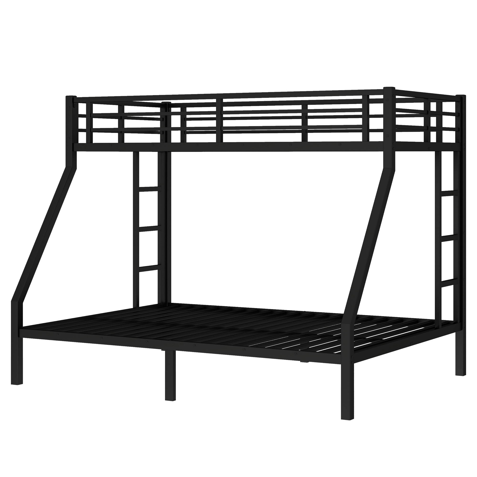 Metal Twin XL over Queen Bunk Bed for Teens and Adults, Black 13 Metal Twin XL over Queen Bunk Bed for Teens and Adults, Black