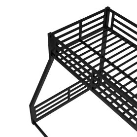 Metal Twin Xl Over Queen Floor Bunk Bed Frame