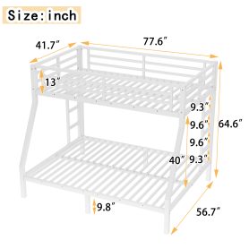 Metal Twin over Full Bunk Bed for Teens and Adults 19 Metal Twin over Full Bunk Bed for Teens and Adults