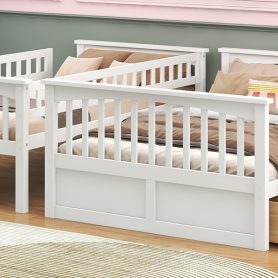 Twin Over Full Bunk Bed With Drawers, Convertible Beds