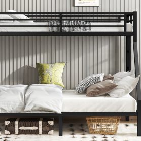 Metal Twin XL over Queen Bunk Bed for Teens and Adults, Black 31 Metal Twin XL over Queen Bunk Bed for Teens and Adults, Black