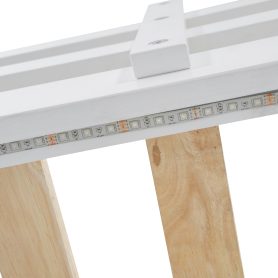 Full Xl Size Loft Bed With Storage Staircase And Full Size Murphy Bed With LED Light